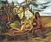 Frida Kahlo Earth Herself or Two Nudes in a Jungle oil painting on canvas